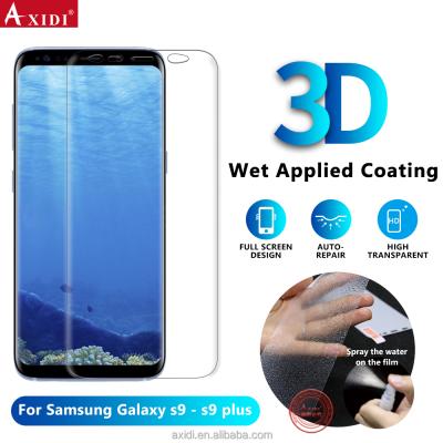 China Full Screen Curved Application Anti-broken Wet Water TPU Install Screen Protector For Samsung Galaxy S9 for sale