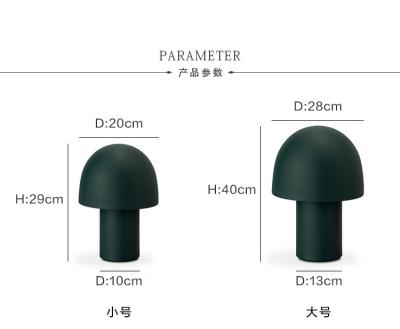 China Restaurant Bedroom Bedside Study Room Decorative Nordic Minimalist Mushroom Shaped Table Lamp Home Table Lamp for sale