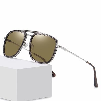 China Fashion Sunglasses 2022 New Style TR90 Metal Frames Made TAC Lens Polarized Custom Logo Wholesale Sun Glasses For Men for sale