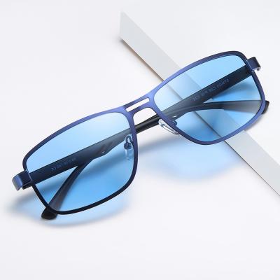 China Fashion Sunglasses 2022 Wholesale Men's Sunglasses Metal Glass Door Sun Glasses With Customer's Logo Women Polarized Sunglasses for sale