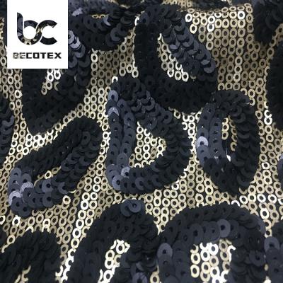 China 2021 viable wholesale african sequin embroidery lace fabric for party for sale