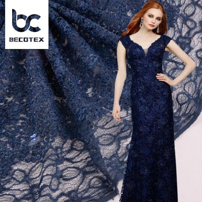 China China Viable Wholesale Chemical Ribbon French Voile Embroidered Net Lace Fabric for sale