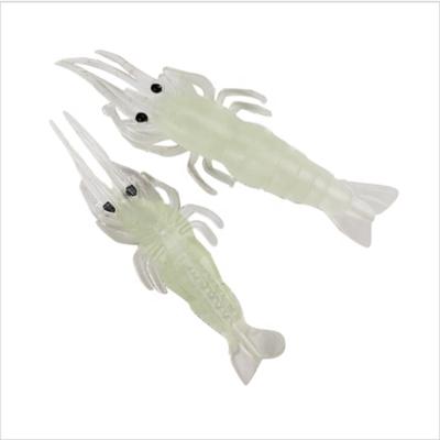 China New OEM Soft Lures Wholesale High Quality PVC Mulational Luminous Shrimp Fishing Lures Factory SoftLures-M002 for sale