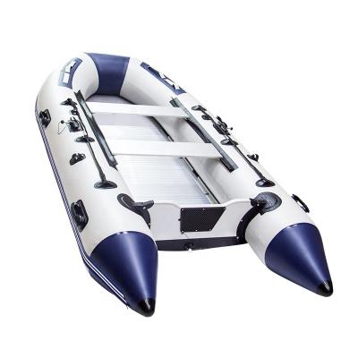 China 2020 New Design Unisex Inflatable Folding Fishing Boat PVC Fabric Boat 380cm Inflatable Rowing Boat For Outdoor for sale