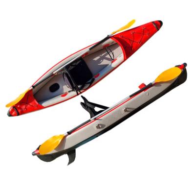 China Fishing 1 Inflatable Sea Kayak Folding Sea Kayak OEM Point 320m Drop Point Kayak Leisure Fun Leisure Surf Inflatable Sea Kayak for sale