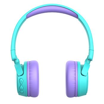 China Wireless Earphone gorsun Kids Earphone with 85dB Volume Regulator Kids Blue-tooth Wireless Earphone with Foldable Microphone for sale