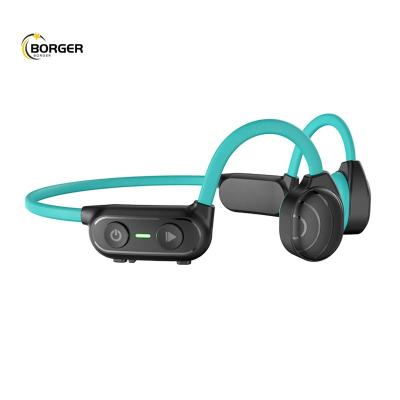 China Waterproof IPX6 BT Earphone Sports Ear Hook Head Phones OEM Blue-tooth Headset Bone Conduction Wireless Earphone for sale