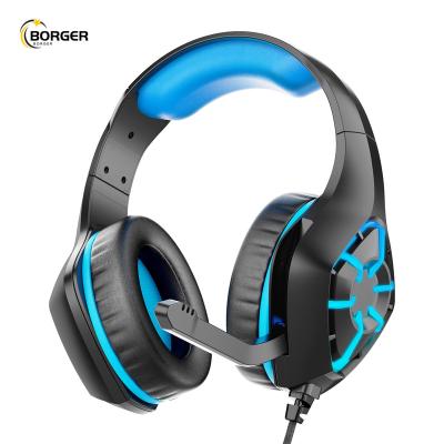 China Deep Bass Stereo Game Headphone Earphone Gaming Headphones and Headsets with Microphone LED Light for PC PS4 for sale