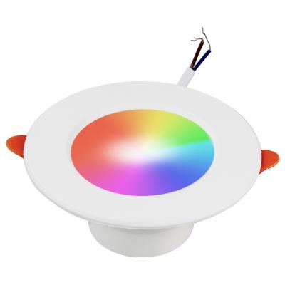 China 2022 app custom 10W tuya APP smart remote control RGB led downlight wifi work with alexa google home for sale