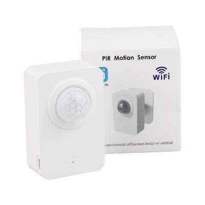 China App wifi control PIR wifi motion sensor battery /power cable powered smart home device in hot seller support TUYA for sale