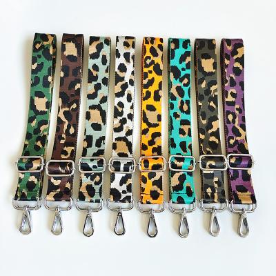 China New 3.8 Cm Bag Ladies Accessories REWIN Leopard Pattern Colorful Wide Strap Simple Cross - Body Bag Replacement Belt For Purse Handle for sale