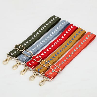 China Bag Accessories REWIN 1.5 inches Messenger Ethnic Repurposed Cotton Bag Strap Belt Chunky Handbag Replacement Handle for sale