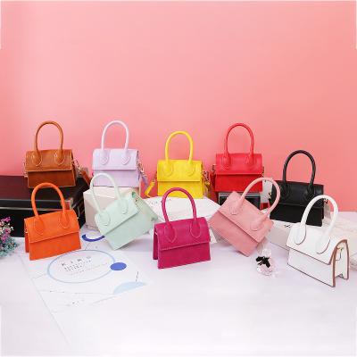 China Fashion REWIN 2021 Solid Color Hot Selling Mini Crossbody Bags Cute Women Ladies Handbags Leather Purses for sale