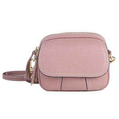 China New Fashion REWIN Vintage Ladies Mini Cowhide Cross Body Messenger Bags Three Zippers Genuine Leather Handbags for sale