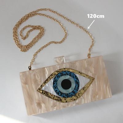 China REWIN Fashion Evil Eyes Waterproof Small Acrylic Bags Women Luxury Clutch Purse Evening Purse For Party for sale