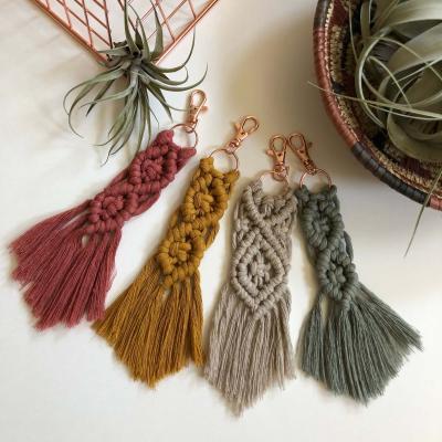 China New Fashion Style Mini Simple Boho Tassel Keychain Accessories Bag Coins REWIN 2022 Euro Accessories Bulk For Bag Decor for sale