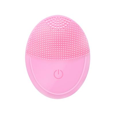 China Home Use USB Beauty Rechargeable Portable DEEP CLEANSING Sonic Vibrating Silicone Facial Cleansing Instrument Sweep Electric Facial Massager for sale