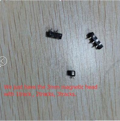 China 3 Tracks 3mm Mag Head , Tiny 3mm Mag Heads 12mm x 3mm x 3mm for sale