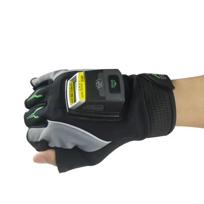 China Warehouse MS02 Finger Trigger Glove Barcode Reader with 550mAh Battery for sale