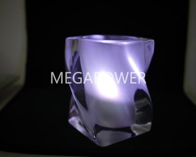 China Modern TOP1 Twist Glass Candle Holder With Factory Price In Unique Candle Jars for sale