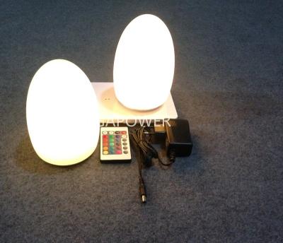 China Rechargeable Remote Control Decoration LED Egg Shaped Light for sale