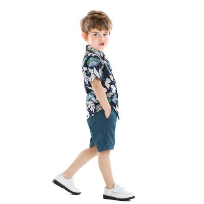 China New 2022 kids casual boutique 2pcs boy clothing sets short sleeve kids set summer kids clothing baby clothes for sale