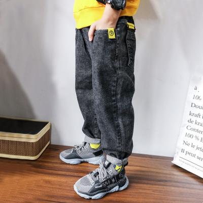 China Factory Retail Stock Kids Breathable Distressed Biker Jeans Denim Pants For Kids for sale