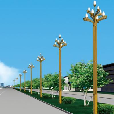 China Aluminum ROAD outdoor decorative modern garden lamp poles with 3-15M high quality for sale