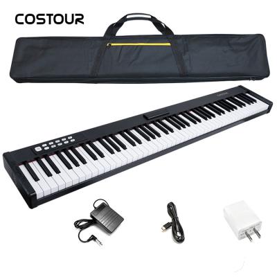 China Blue tooth/rechargeable/mobile phone& 88 Key Pad Bracket Portable Piano Electronic Professional Piano Keyboard MIDI Keyboard With Bluetooth for sale