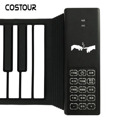 China Waterproof Costour Best Toy Silicone Hand Roll Piano Electronic Organ Toys Children Education for sale