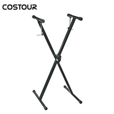 China Metal Good Quality Adjustable Single X Keyboard Stand for sale