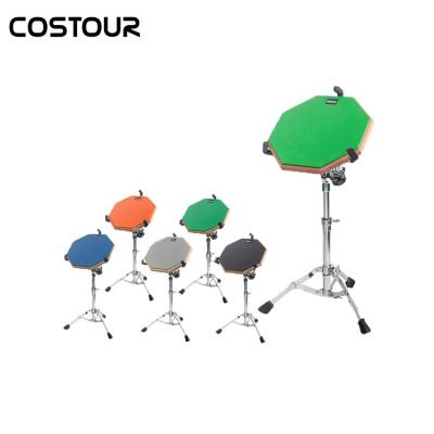 China Good Quality COSTOUR 12Inch Mute Drum Set With Stand 12 Inch for sale