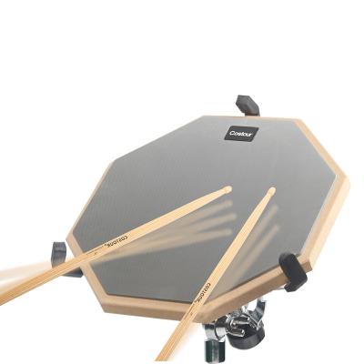 China Factory price CT-816 12 inch wooden mute practice drum pad practicing drum pad with stand 12 inch for sale