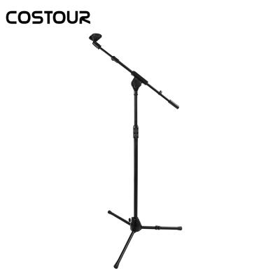 China Professional Adjustable Iron Studio Tripod Boom Microphone Stand Size for sale