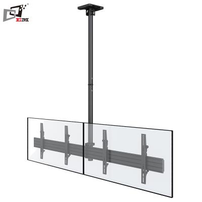 China Double Height Aluminum Flip Down Ceiling Adjustable TV Bracket with Tilt Adapter for sale