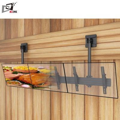 China High Quality Aluminum Pole Fit TV Ceiling Mount For Triple Screens for sale