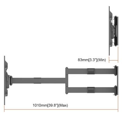 China Full Motion Cheap Full Motion Metal Shelf Bracket With Plastic Cover For Home for sale