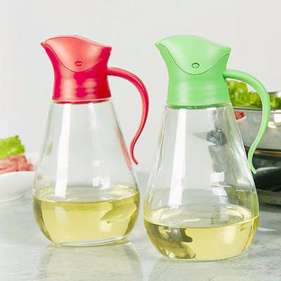 China PIVOT Bottles Sauce Bottle Plastic Glass Frying Oil Screw Lid for sale