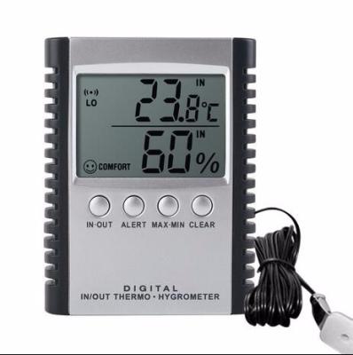 China Professional Indoor/Outdoor Digital Weather Station Thermometer Home Indoor/Outdoor Automatic Thermometer Hygrometer for sale