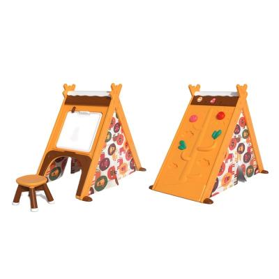 China Sports Play Multifunctional Magnetic Whiteboard Kids Drawing Board and Chair Wall Climbing Kids Play Tent House for sale