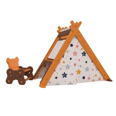 China Indoor Multifunctional Educational Drawing Board Baby Kids Play Toys Plastic Children Play Tent House for sale