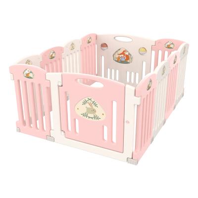 China Sukko Best Quality Plastic Baby Fence Kindergarten Family Kids Safe Playpen for sale