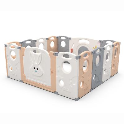 China Easy Folding Wholesales Folding Plastic Baby Playpen Fence For Indoor And Outdoor for sale