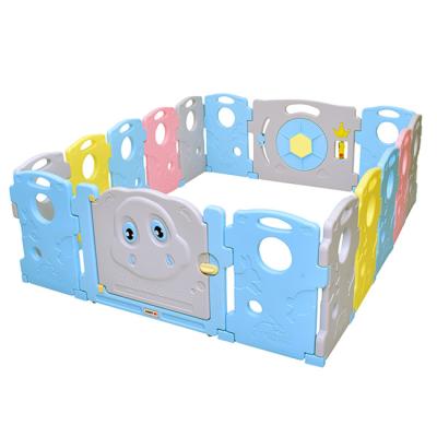 China Easy Assembly Kids Fence Plastic Baby Play Pen Safety Fence for Kid Indoor Playyard, Portable Fence for Kids Yard Cute Plastic Kids for sale