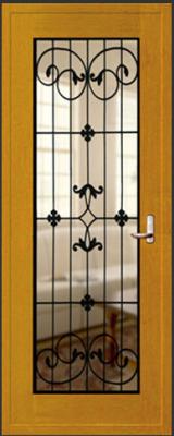 China Puertas de la barra de acero los 0.4M Rod Wrought Iron And Glass de 10 X de 10M M en venta