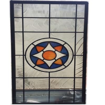 China Níquel manchado los 35CM del satén de 650M M Diamond Leaded Glass Cabinet Windows en venta