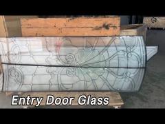 Glazed Entry Door Glass Panels 25mm Laminated Double Triple Decorative