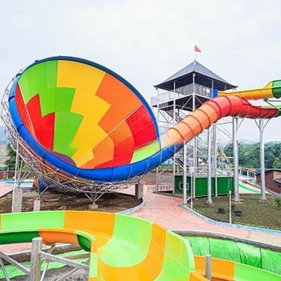 China Amusement Park Water Slide Super Trumpet Water Slide Equipment for Aqua Park for sale