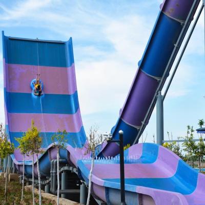 China Large Aqua Park Equipment Fiberglass Water Slide (2 Players) for sale