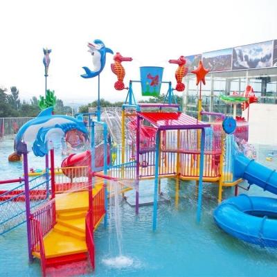 China Ocean Kids Splash Wasser Spielplatz Haus 18m*16m*8m Größe Familienfreundlich zu verkaufen